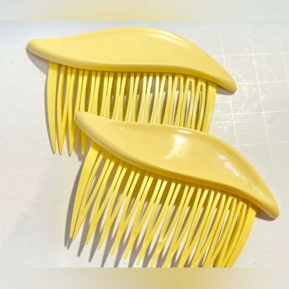 5 pair of VINTAGE 80's Goody Pastel Hair Comb Accessories - Picture 3 of 5